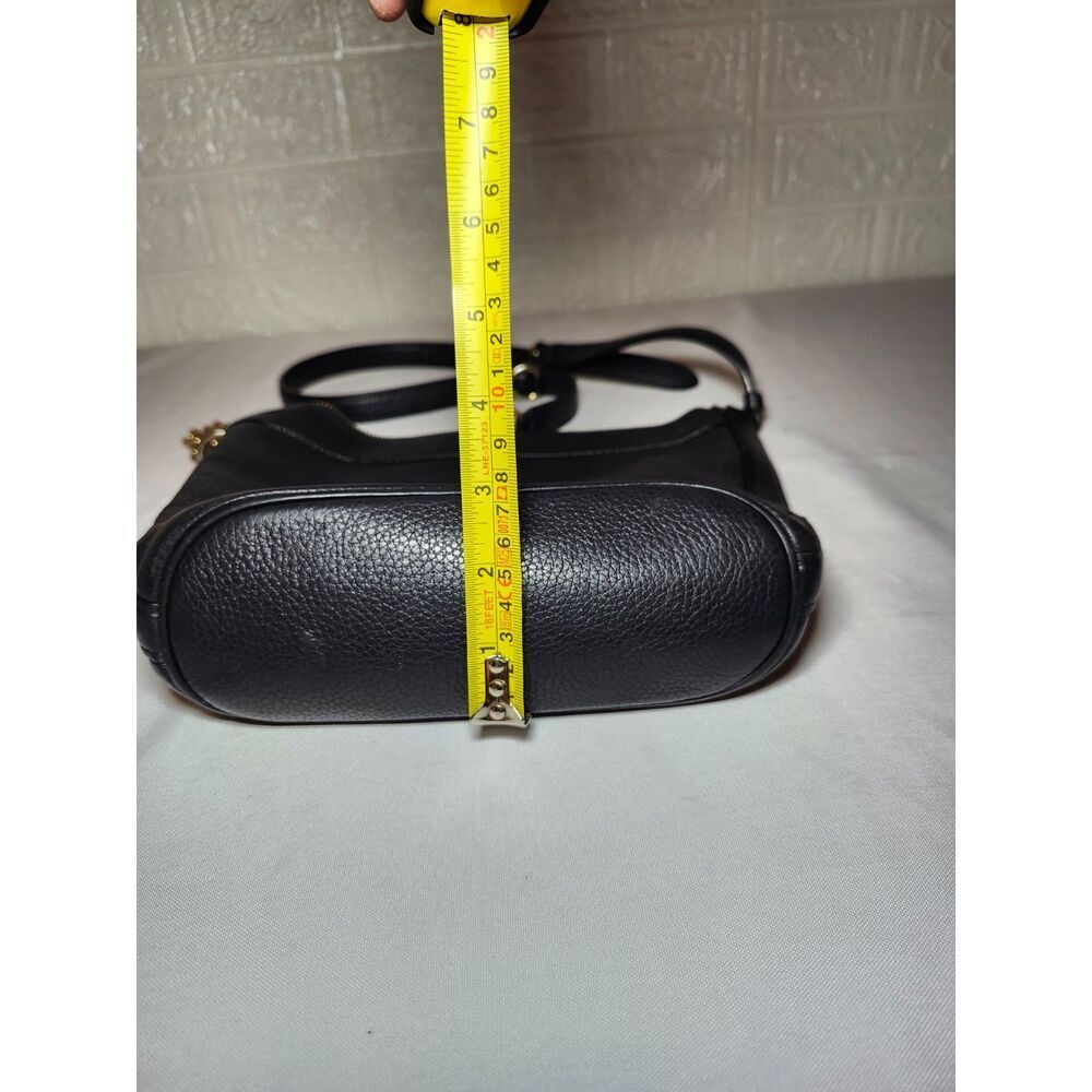 Coach Paxton Duffle Bag Black Pebbled Leather Gold Hardware Crossbody Minimalist - Picture 9 of 16